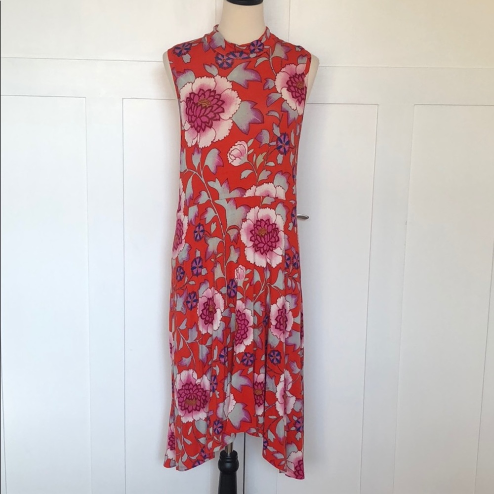 Maeve by Anthropologie red color dress
